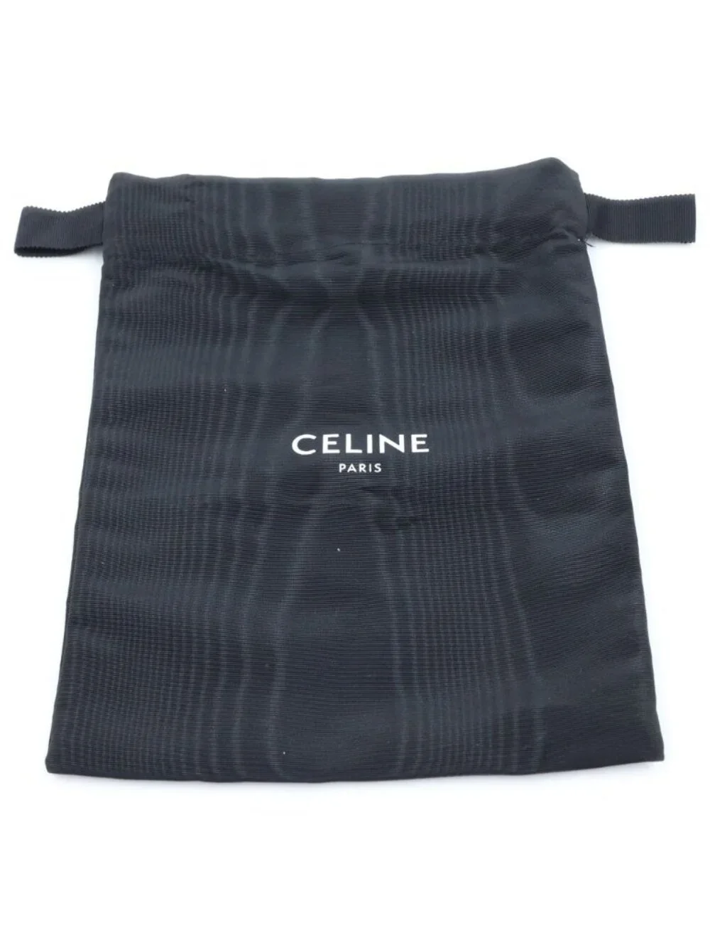 Celine Triomphe All Over Print Phone Pouch Shoulder Bag Brown White